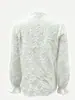 Ropa de Otoño para Mujer Camisa Bordado de Encaje Estilo Francés Top de Manga Larga En Stock Camisa de Encaje Mujer Francesa