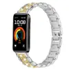 Adecuado para Correa de Reloj de Metal con Diamantes Brillantes para Huawei Band 8/9 Huawei Band 10 Nueva Correa de Reloj con Diamantes