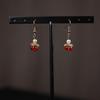 Bolsa de la Suerte de Aretes Florales de Estilo Chino Nuevo, Nuevos Aretes de Gancho Populares, Aretes Niche de Alta Gama, Aretes Únicos, Joyería de Estilo Chino