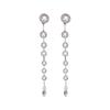 Pendientes de perlas de lujo, sencillos y ligeros, para mujer, diseño de nicho popular, pendientes largos con borlas de alta gama, 2024