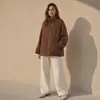 Abrigo de Cachemir para Viajero Otoño e Invierno 2026 Petite Doble Cara 100% Cachemir Abrigo de Lana de Cachemir para Mujer