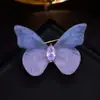Broche Borboleta Elegante e Leve com Chiffon Delicado, Broche Xale Cardigan de Tecido Exquisito e de Alta Qualidade, Alfinete de Design Único