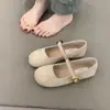 Sapatos Femininos de Bico Baixo, Novo Lançamento Primavera 2026, Sapatos Mary Jane Retrô Francês Suaves de Fada, Mocassins Baixos