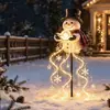 Luz de Estaca para Jardín Mágico de Muñeco de Nieve Producto Nuevo de Navidad Luz de Estaca para Suelo de Jardín de Muñeco de Nieve