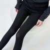 Medias con diseño de otoño e invierno, pantimedias plateadas brillantes, parte inferior gris adelgazante, calcetines de pierna de seda brillante, calcetines negros sexys