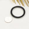Anillo para el cabello con línea telefónica japonesa y coreana, sin rastro, negro, grande, pequeño, para teléfono, cuerda para el cabello, banda de goma para el cabello, cuerda fina para la cabeza