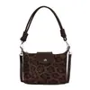 Bolso de hombro vintage de gamuza modelo nuevo 2026, bolso cruzado versátil de nicho para el día a día con correa de hombro de cuerda trenzada, bolso de axila con sensación de alta gama