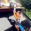 Accesorios Exteriores para Coche Muñeca para Techo Decoración Accesorios para Coche de Madera Marvel Joker Escuadrón Suicida Payaso Accesorios para Coche