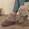 Cross2026 Inverno Novo Sapatos de Algodão Comércio Exterior Tamanho Grande Feminino Casual Confortável Moda Estilo Europeu Americano Botas para Exterior