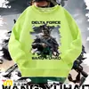 Delta Game Action Weilong Ropa Periférica Sudadera Infantil con Forro Estilo Otoño e Invierno Chaqueta Unisex para Estudiantes Ropa Infantil