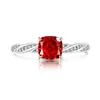 Transmissão ao Vivo Venda Quente Anel Torcido Colorido com Pedra Preciosa Corte Flor de Gelo para Mulheres Inlaid com Anel de Diamante de Alto Carbono Brilhante Joias Dropshipping