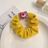 Novo Scrunchie Urso Morango Versão Coreana Corda de Cabelo Veludo Ins Clipe de Cabelo Urso Fofo Celebridade da Internet Corda de Cabelo Outono e Inverno