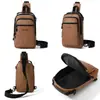 Bolso cruzado para hombre de cuero PU retro nuevo, gran capacidad, impermeable, resistente al desgaste, casual, versátil para el trabajo