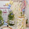 Nudo de Moño Dopamina Estilo Coreano Fondo de Foto para Fiesta de Cumpleaños Dopamina Propuesta de Compromiso de Influencer Registro en Tienda