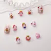 Nova Joia para Nail Art de Desenho Hello Kitty Morango Gatinho KT Fofo Resina Cola de Creme Material DIY Acessórios de Unha