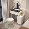 Penteadeira para Apartamento Pequeno Quarto Moderna Simples Luxo Leve High-End Ardósia Madeira Maciça Mesa de Maquiagem Penteadeira Integrada