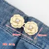 Faja de Cintura Camelia con Rosa Desmontable Botón de Cintura Sin Costura para Jeans, Reductor de Talla de Cintura, Herramienta para Ceñir la Cintura