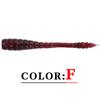 Isca Luya simulação gel de sílica inseto macio Isca Macia 4.5 cm0.4g/50/pacote padrão espiral larva rabo único isca falsa