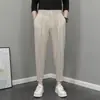 Pantalones de Pierna Hombres Primavera Nueva Llegada Pantalones Cortos Casuales Combinan con Todo Populares Marca Cyber Velcro Pantalones Harem Pantalones Occidentales Pequeños