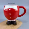 Venta Caliente Transfronteriza Navidad Cerámica Rey Media Longitud Taza Cerámica Taza Café Americano Pintada a Mano Creativa