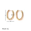 Pendientes de Aro Lisos Minimalistas Estilo Nuevo 2024 Joyería de Nicho Pendientes de Moda de Gama Alta Sencillos con Temperamento