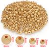 Oro Blanco Bañado en Oro Real de 18K Color Plata Grueso Conservación del Color Cuentas Esmeriladas Cuentas Espaciadoras Colgante Colgante Pulsera DIY Collar Accesorios de Joyería