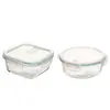 Fiambrera de vidrio para estudiantes fiambrera sellada para el hogar crisper de grado alimenticio especial para horno microondas fiambrera separada para el trabajo