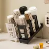 Portavasos de hierro desmontable estante de almacenamiento de escritorio multicapa organizador de tazas desechables para encimera de cocina