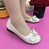 Zapatos de Mamá de Piel Suave Suela Blanda Primavera 2025 Nueva Llegada Zapatos de Lazo Tipo Mocasín Zapatos de Boca Baja que Combinan con Todo Zapatos Planos Casuales