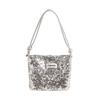 Bolso de mujer con cadena personalizada y cordón de lentejuelas, popular, de moda, verano 2024, nuevo bolso de mensajero con textura de moda
