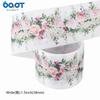 Cinta de hilo de flores estampadas de 38 mm accesorios para teléfono móvil para hornear DIY Cinta accesorios para envolver regalos 5 yardas