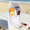 Bolsa Portátil Impermeável para Armazenamento de Escova de Dentes de Viagem, Bolsa de Malha para Banheiro de Viagem de Negócios, Bolsa de Higiene Pessoal Impermeável para Viagem