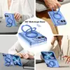 Concha e película integradas, adequado para suporte rotativo iPhone Duo, capa de telefone magnética de 360 graus, capa protetora dobrável Apple, para vendas transfronteiriças