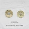 Botones de Diamantes de Girasol de Metal al por Mayor Traje de Mujer Tops de Punto Chaqueta Botones Dorados Botones Decorativos