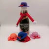 Bufanda Navideña Pequeña, Muñeco Navideño, Botella de Vino, Decoración de Botella de Té con Leche, Bufanda Pequeña, Artículos de Regalo Más Vendidos en Amazon