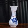 Jingdezhen Cerâmica Azul e Branco Ornamentos de Porcelana Pintados à Mão Lotus Hidropônico Vaso de Cerâmica Inserção de Flores Decoração de Sala de Estar Atacado
