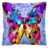 Funda de almohada de felpa corta de mariposa para el hogar transfronteriza, funda de almohada con estampado digital de gráfico de dibujos animados, cojín de almohada