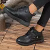 Zapatos de Algodón para Mujer 2024 Invierno Nuevo Estilo Old Beijing Forrados de Borrego Engrosados Cálidos Suela Suave Antideslizantes Zapatos de Madre Mediana Edad y Mayores Botas de Algodón