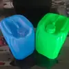 Venta spot de barriles apilables de 25 litros, barriles de plástico de 25 kg, barriles químicos, barriles cuadrados cerrados azules de 25 kg