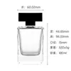 Frasco de perfume frasco de decant de perfume frasco spray 100ml frasco de vidro para perfume frasco vazio conjunto de luxo com tampa