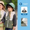 Jaqueta Bebê Cor Contrastante Outono Outdoor Jaqueta Meninos Outono Meninas Jaqueta Infantil com Capuz