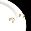 Amazon transfronterizo mate geométrico redondo de alta calidad C-shaped ear nail diseño simple de espiral U-shaped ear nail