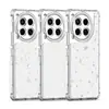 Funda Dazzling Three-In-One Thunder Carving Paper para Teléfono Móvil Adecuada para Tecno Camon 30 Cubierta Protectora Transparente de Acrílico