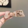 Exquisito y dulce pasador de cristal con pedrería, pinza de cocodrilo, pinza BB, pinza para fleco de frente, pinza lateral, accesorio versátil para el cabello de uso diario