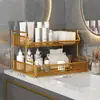 Prateleira de armazenamento de cosméticos para lavatório bancada de banheiro lavabo vaso sanitário desktop produtos de skincare prateleira de armazenamento de banheiro