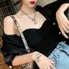 Collar con colgante de bola geométrica de estilo frío y elegante diseño de nicho francés para mujer, cadena de clavícula corta que combina con todo, a la moda.