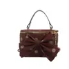 Bolso Cruzado Retro de Lunares y Corazón para Niña Bolso de Hombro Moda Niñas Bolso de Cadena Nuevo Bolso Cubo Pequeño para Niñas