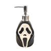 Juego de Tres Piezas de Cerámica para Baño de Halloween: Botella de Loción, Botella de Gel de Ducha Calavera, Botella de Gel Antibacterial