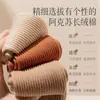 Calcetines Caomen para Mujer Calcetines de Tubo Medio Forrados de Felpa Engrosados Algodón Puro Calcetines de Invierno Moda Ins Calcetines de Algodón para Mujer Otoño e Invierno Tubo Largo