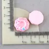Accesorios Funda para Teléfono Móvil Juguete de Comida Artificial Donut Accesorios de Resina Material Cabeza DIY Pegamento de Crema Accesorios para Zapatos Ropa Bolsas